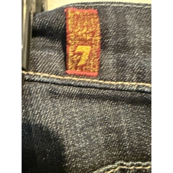 7 For All Mankind Austyn Relaxed Straight Leg Denim Jeans Blue Sz 32 - Picture 5 of 7